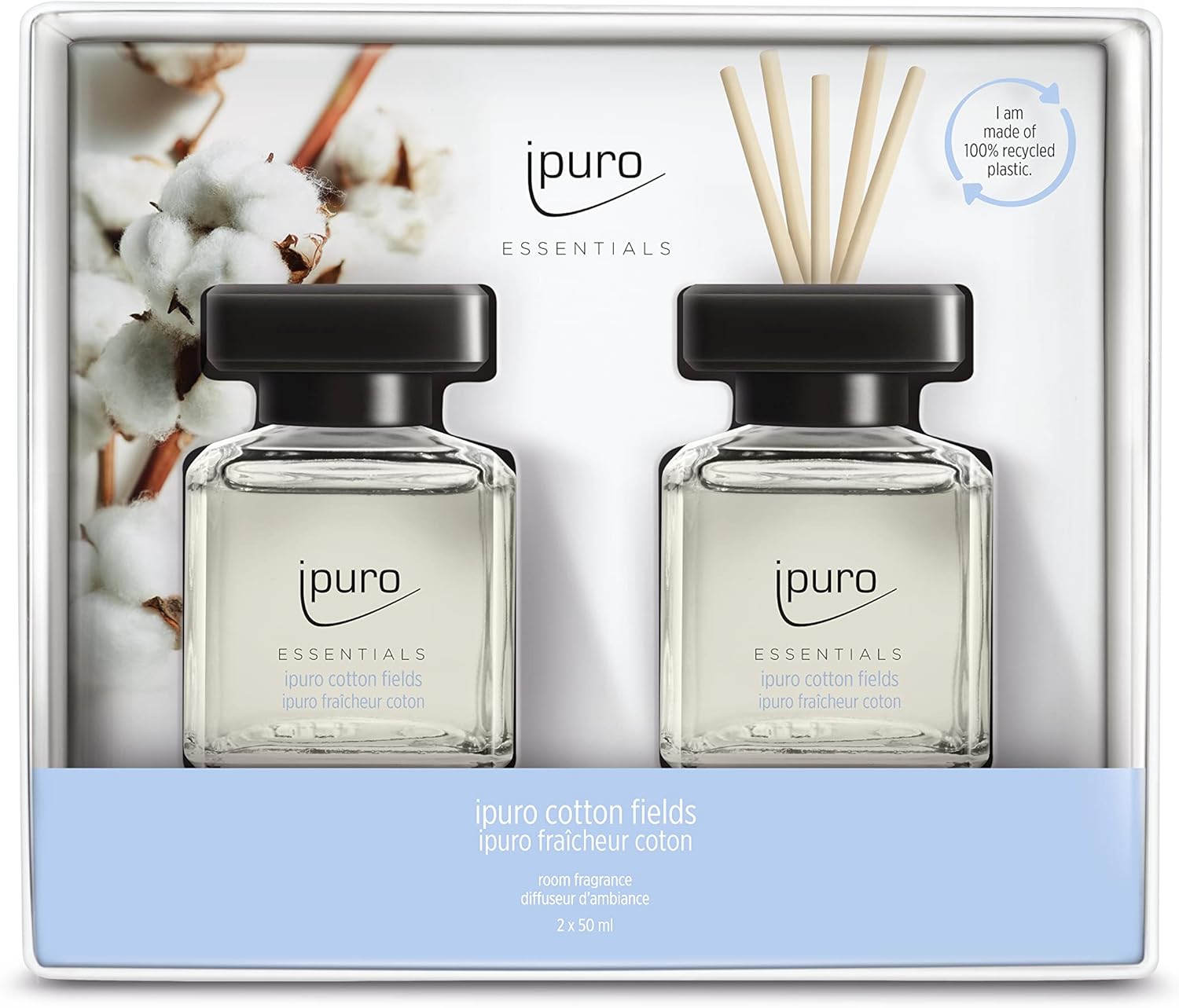 Ipuro Essentials Cotton Fields Parfum d'ambiance 100 ml