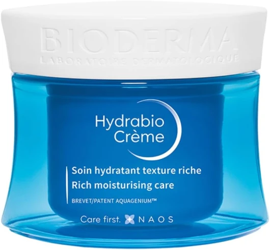 BIODERMA Hydrabio Crème Hydrate/Nourrit Intensément/Durablement Lisse le Grain de Peau 50 ml
