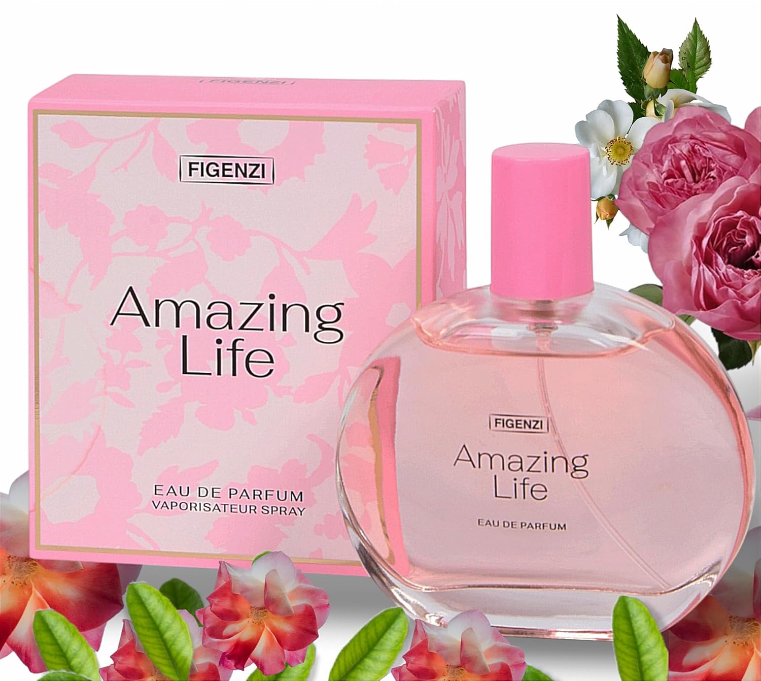 Figenzi Amazing Life Eau de Parfum pour Femme, 100 ml, Longue Durée, Sensuel, Élégance