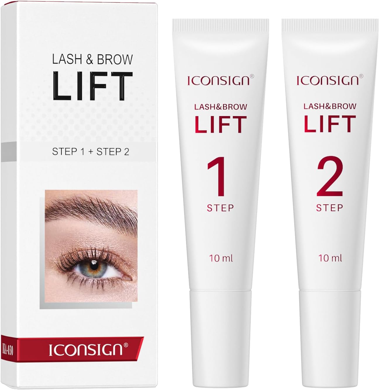 2 - en - 1 kit de traction des cils, kit de coupe des sourcils, kit permanent de cils de grande capacité et lotion pour salon de beauté ou maison