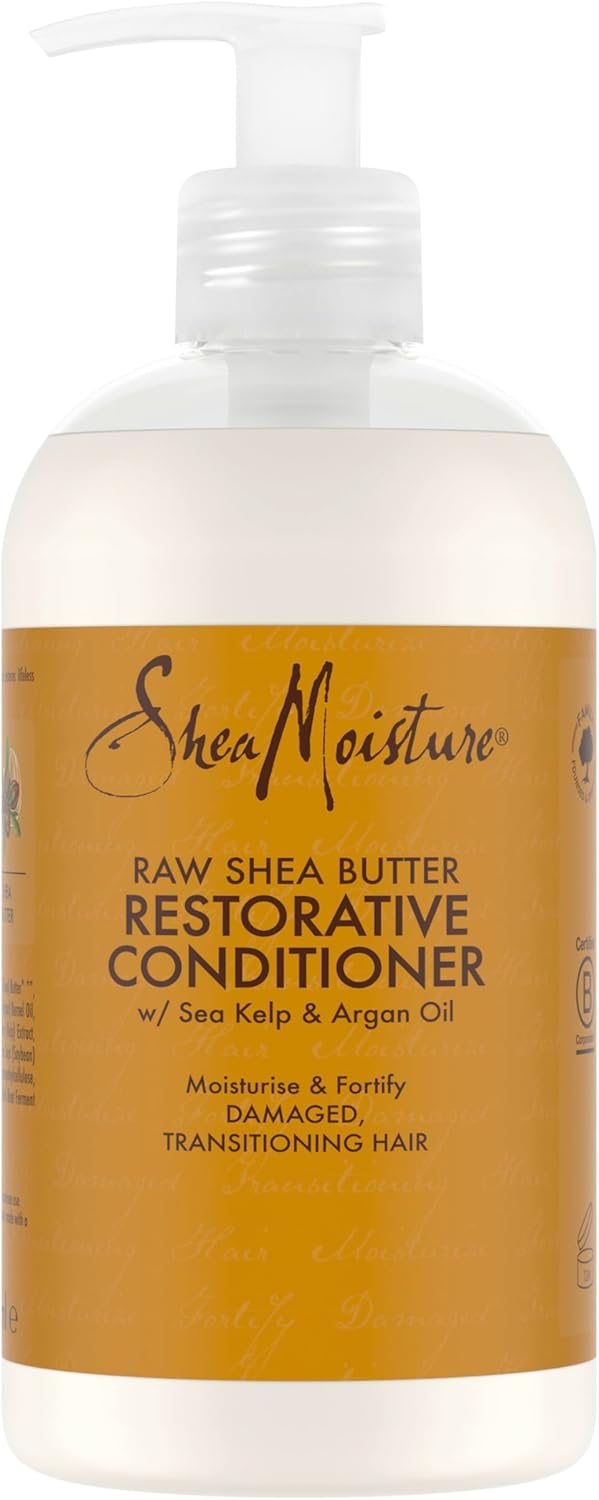 SheaMoisture Après-shampooing Réparateur pour cheveux abîmés Beurre de Karité Brut sans silicones ni sulfates 384 ml 384 ml (Lot de 1)