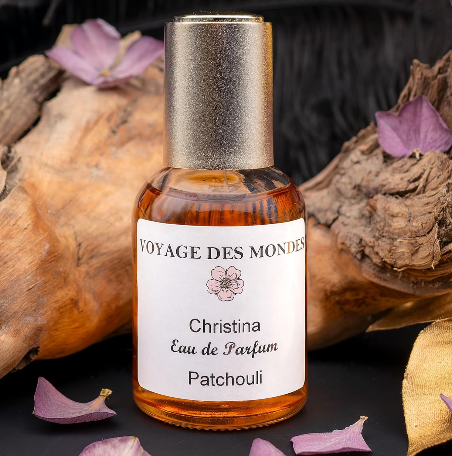 Voyage des Mondes Eau de Parfum – Patchouli, 50 ml Parfum Femme Longue Durée (Fabriqué en France)