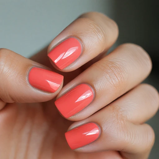 L'éclat irrésistible du vernis à ongles corail