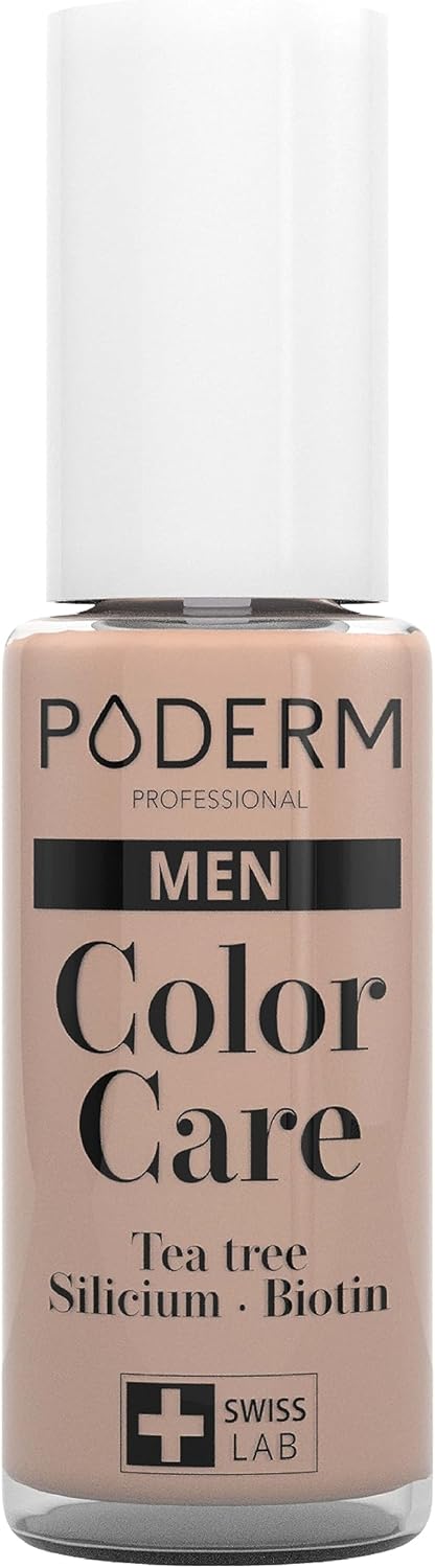 MYCOSE ONGLES - SPÉCIAL HOMME - VERNIS TEA TREE COULEUR PEAU MAT NON BRILLANT - Soigne & Camoufle les imperfections - Vernis professionnel pied/main - Facile & rapide - Swiss Made