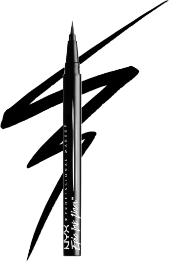Eyeliner Feutre - Waterproof - Tracé Précis - Couleur Intense Tenue Longue Durée - Embout Ultra-Précis - Formule Vegan - Epic Ink Liner - Teinte : Black (01) Black 1 Unité (Lot de 1)