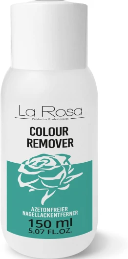 LaRosa Dissolvant SANS ACÉTONE 150 ml au COMPLEXE DE VITAMINES idéal pour enlever le vernis à ongles traditionnel des ongles naturels, en gel et en acrylique 150 ml (Lot de 1)