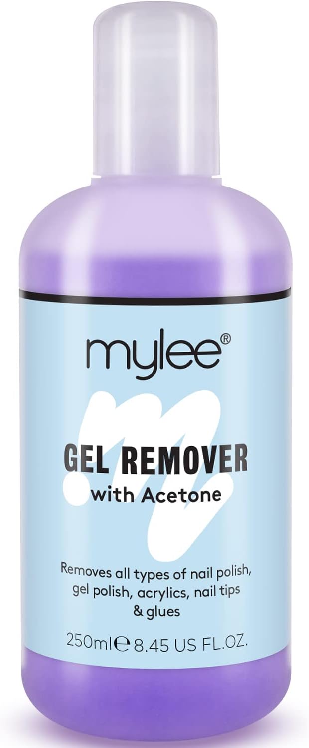 Dissolvant de Vernis à Ongles Semi Permanent Acetone 250ml, Salon Professionnel UV LED Nettoyant de Vernis Gel pour Manucures et Pédicures