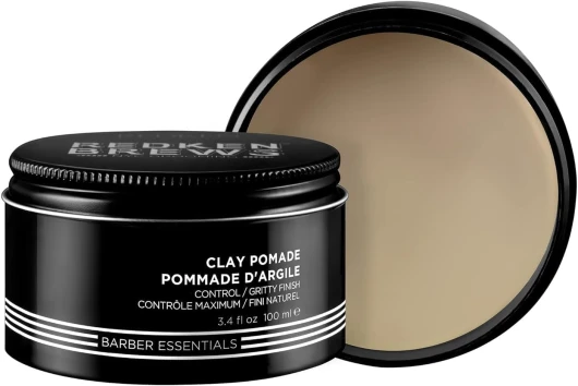 , Pommade Coiffante Clay à l'Argile pour Tous Types de Cheveux, Contrôle Maximal, Tenue Longue Durée, Redken Brews, 100 ml