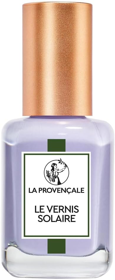 Maquillage - Le Vernis Solaire - Vernis à Ongles Longue Tenue - Enrichi en Huile d'Olive Bio AOP Provence - Fini Brillant Laqué - Teinte : Épi de Lavande Epis de Lavande (503) 13 ml (Lot de 1)
