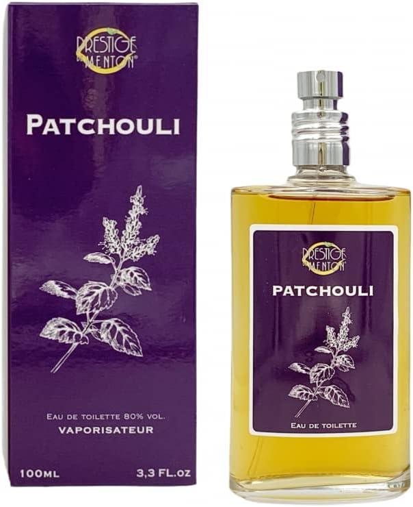 Eau de Toilette Patchouli, par Prestige de Menton – Eau de Toilette Ambrée et Boisée pour Femmes – Parfum Intense aux Notes de Patchouli – Fabrication Artisanale en Côte d’Azur – 100 ml 100 ml (Lot de 1)