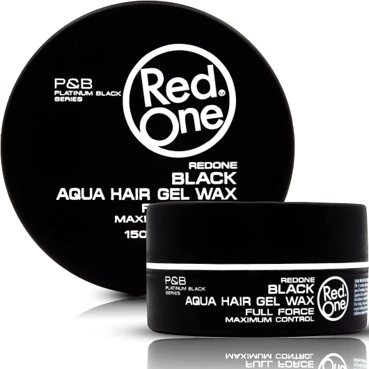 Cire Aquatique Coiffante Noir 150 ml - Cire Gelée - Maintien supplémentaire - Pour hommes et Femmes - Aspect brillant longue durée - Parfum Cerise - Contrôle maximum Cerise 150 ml (Lot de 1)