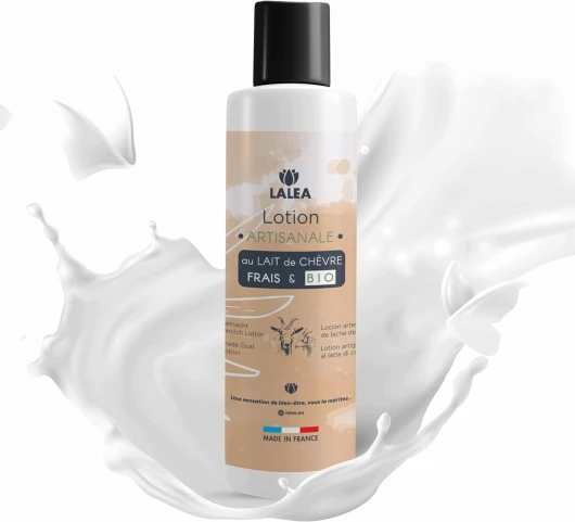 Lotion au Lait de chevre BIO-150ml- complémentaire au savon lait de chevre, Fabrication Française Artisanal, anti acné, soins pour le visage, creme Lotion Hydratant naturel 150 ml (Lot de 1)