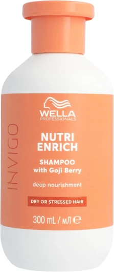 Invigo Nutri Enrich Shampoing Nourrissant et Hydratant pour Cheveux Secs et Abîmés - Avec Acide Oléique et Baies de Goji (300ml) 300 ml (Lot de 1)