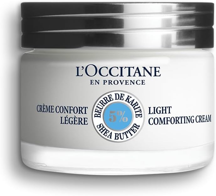 L'OCCITANE - Crème Confort Légère Visage Karité - 50 ml - Fabriqué en France 50 ml (Lot de 1)