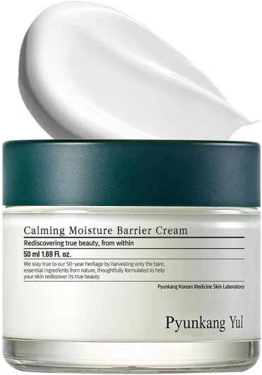 [PKY] Crème Barrière Hydratante Apaisante de Pyunkang Yul - Apaise instantanément les peaux sensibles, acide hyaluronique & céramide pour hydratation, végane (1,69 Fl - Oz, 50ml) Crème barrière anti-humidité apaisante 50 ml