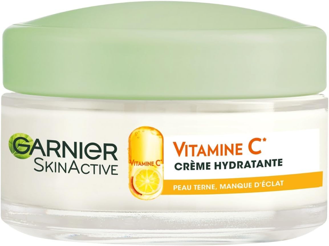Skin Active - Crème Hydratante Bio - Hydratation & Éclat - Nourrit, Lisse & Illumine Le Teint - Vitamine C & Agrumes - Vegan & Cruelty Free - Peaux Ternes En Manque D'Éclat - 50 ml