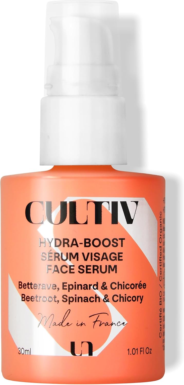 Cosmetique - Sérum Hydratant Visage 30 ml - Hydratation Intense - Ravive l'éclat- Efficacité Clinique - Texture Gel-Crème, Pour Tous Types de Peaux - 99% Ingrédients Naturels - Bio et Vegan