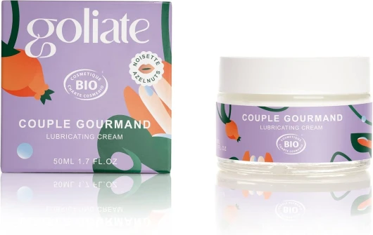 Gel lubrifiant 2en1 comestible naturel bio - Crème huile massage intime hydrate et apaise - couple gourmand - Végan - Fabriqué en France - 50ML (Noisette)