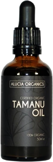 Huile de tamanu (Tamanu Oil) certifiée bio de Alucia Organics 50ml - pur, naturel, pressé à froid, végétalien, sans cruauté envers les animaux, pour la peau, le visage, le corps, le massage