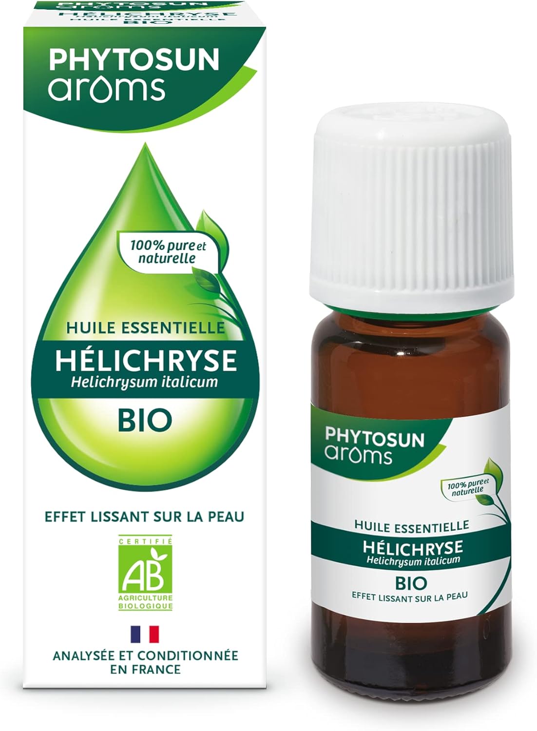 Phytosun Arôms - Huile Essentielle D'Hélichryse Italienne Bio - 100% Pure Et Naturelle - Effet Lissant Sur La Peau - 5ml