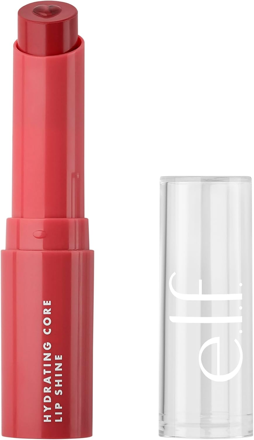 E.l.f - Hydrating Core Lip Shine, Baume à lèvres revitalisant et nourrissant, rouge à lèvres teinté transparent, joyeux, 2,6 g