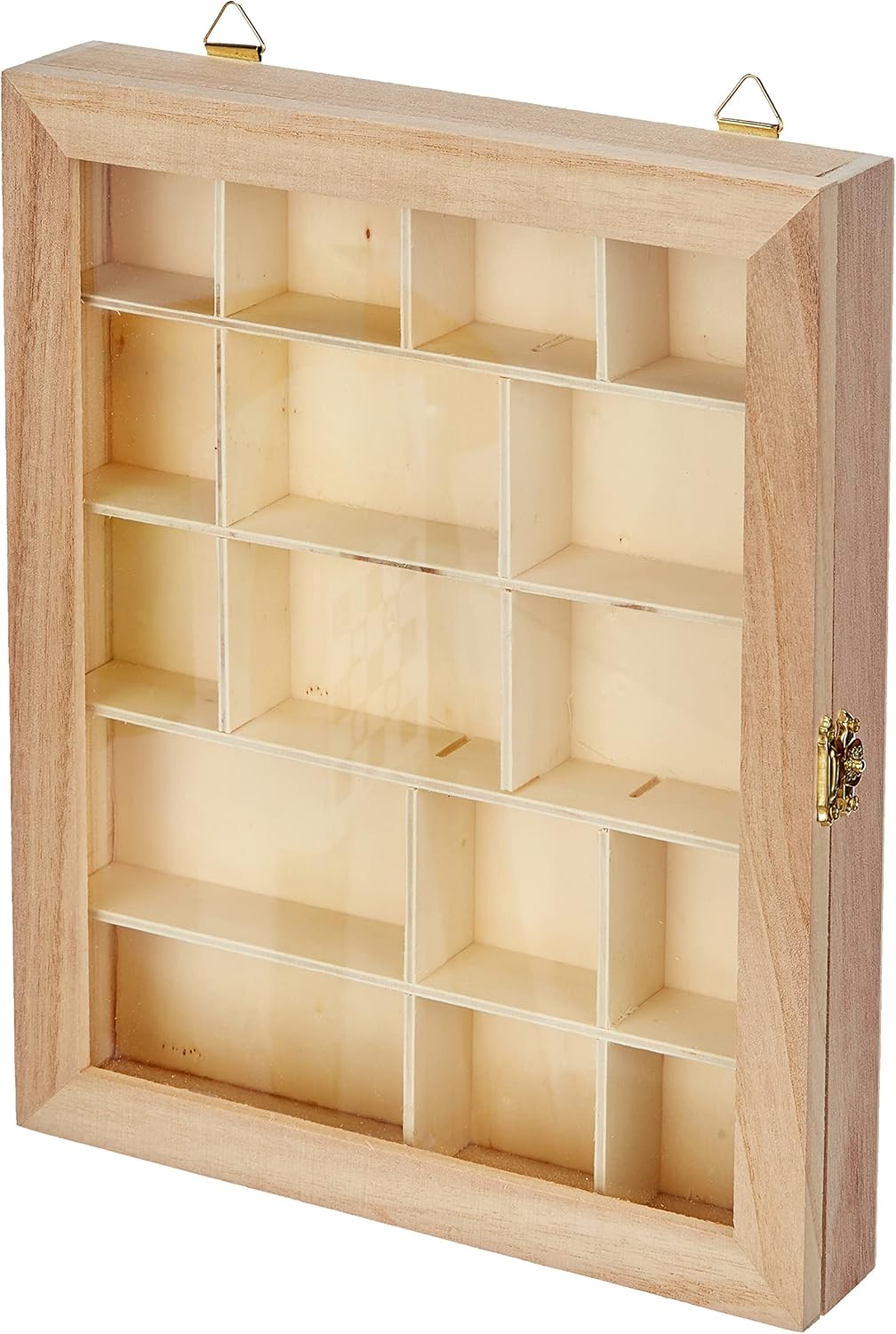 Vitrine, Bois, Beige, 23 x 28 x 3 cm VIVT2328 Simple