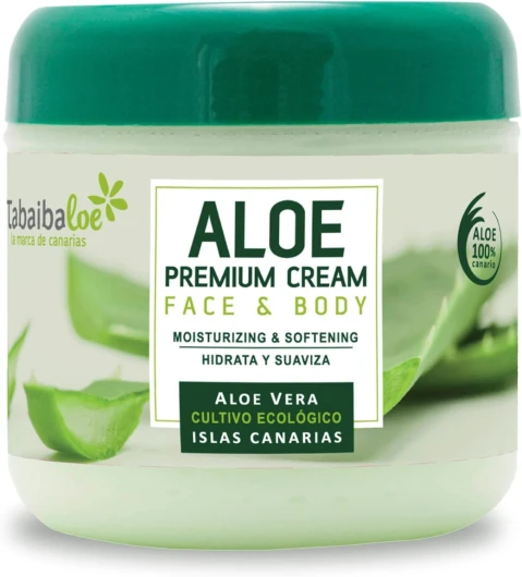 Crème Faciale et corporelle Premium Aloe Vera TABAIBA (300 ml)