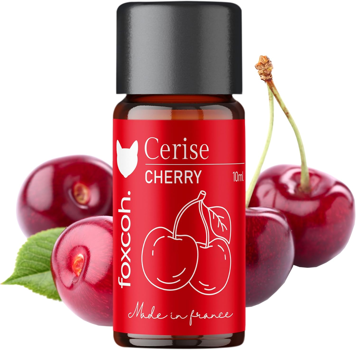 , Cerise 10ml, Concentré de parfum - Diffusion, Cométique, Massage, Bain aromatique - DIY Bougie, Savon, Crème, Huile, Lotion - Peau Cheveux