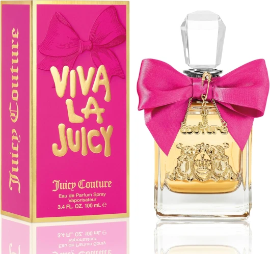 Juicy Couture - Viva La Juicy - Eau de parfum pour Femme Senteur Florale et Fruitée - Spray vaporisateur - Parfum Mandarine, Gardénia et Caramel - Eau de Parfum Femme de Luxe 100 ml (Lot de 1)
