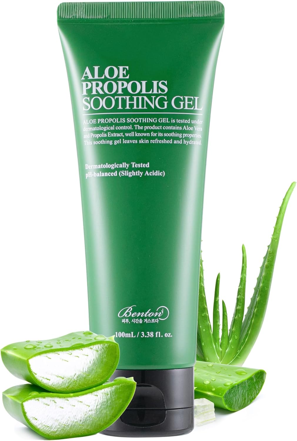 Benton Aloe Propolis Gel Apaisant 100ml (3.38 fl.oz) Gel d'Aloe Vera pour Soulager les Coups de Soleil - Gel d'Aloe Vera Hydratant pour le Visage - Gel d'Aloe Vera pour le Visage Après le Soleil