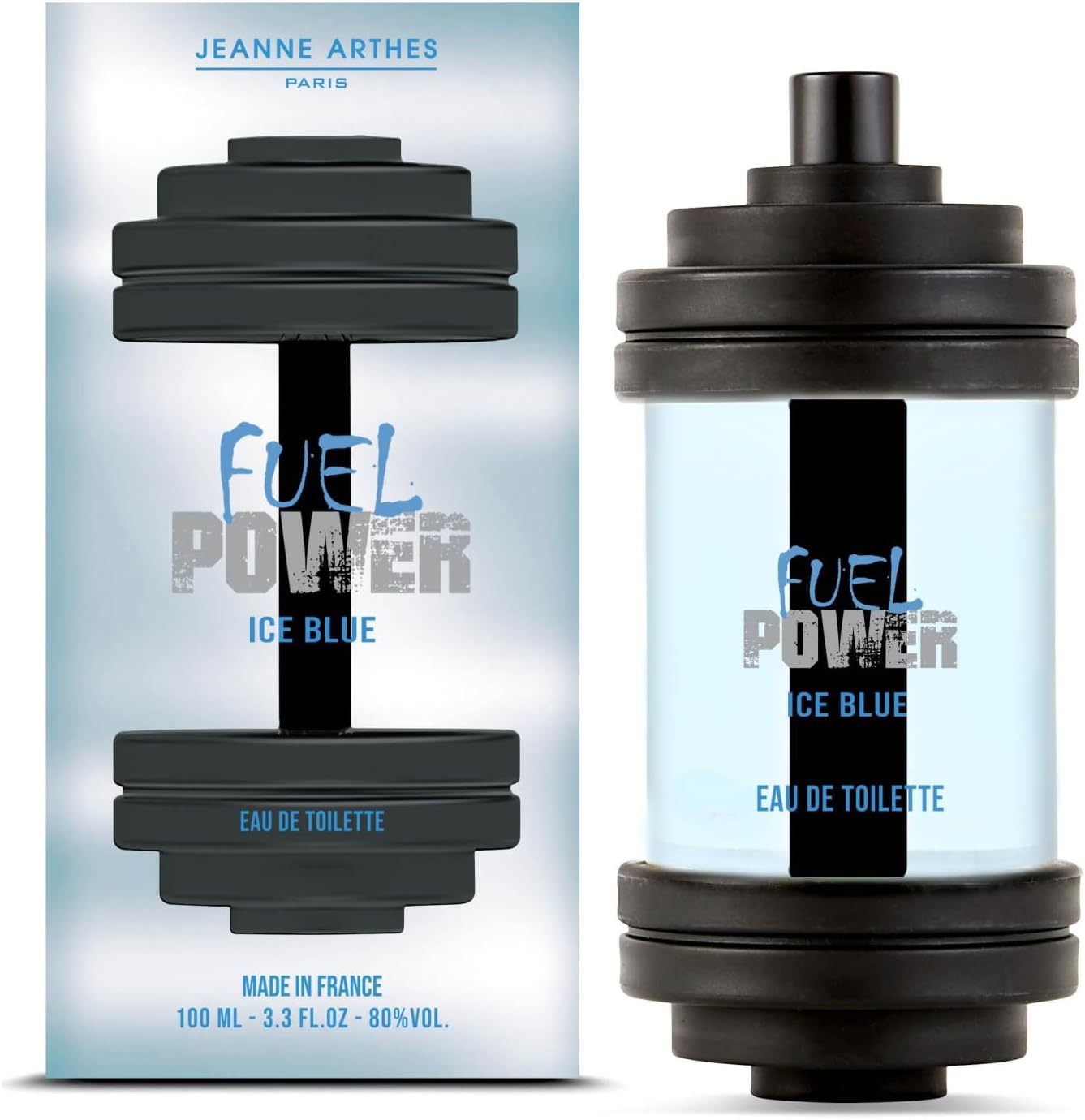 Parfum Homme Fuel Power Ice Blue - Eau de toilette - Flacon Vaporisateur 100 ml - Fabriqué en France à Grasse