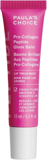 Paula's Choice Baume Brillant Peptides Pro-Collagène - Anti-âge - Nourrit & Hydrate, lisse - Non Collant avec Fini Brillant - Soin pour les Lèvres avec Beurre de Karité - Tous Types de Peaux - 15 ml