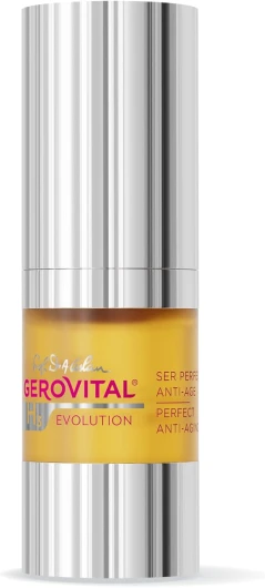 Sérum Visage Anti-Rides à l'Acide Hyaluronique, Effet Lifting, Antioxydant et Anti-Age Significatifs, Immédiats et Durables, pour Peaux Matures, 15 ml, Gerovital H3 Evolution