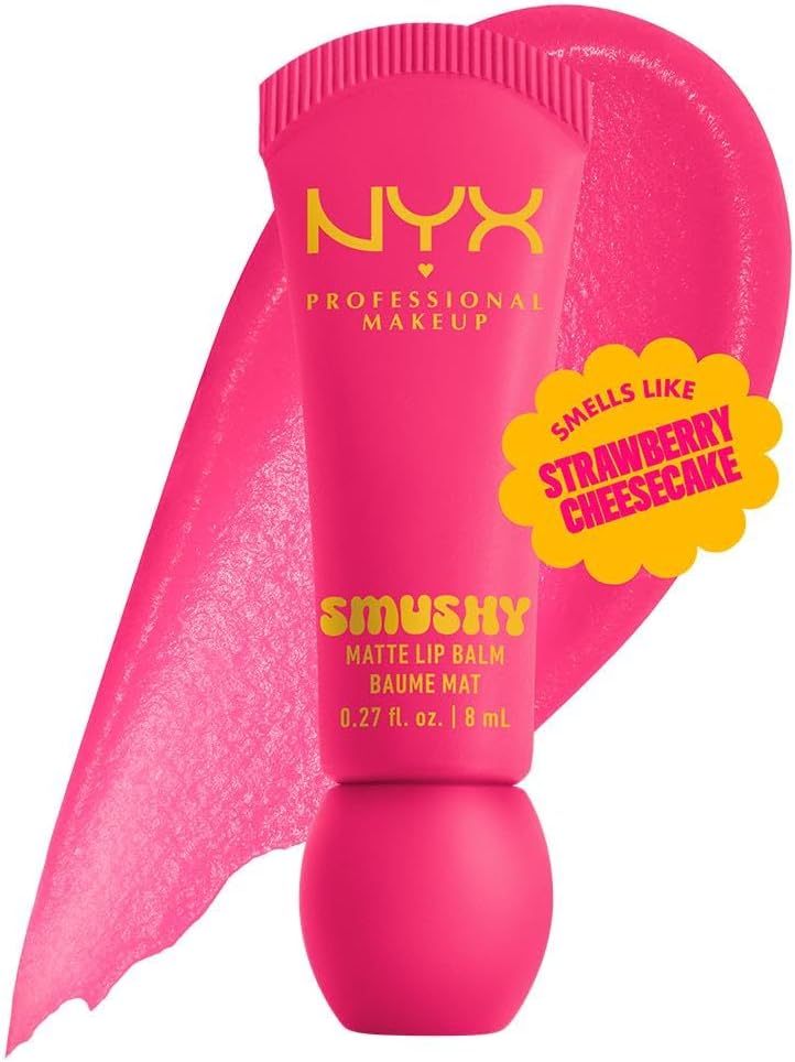 Baume à Lèvres Teinté Mat Effet Floutant - Formule Enrichie en Poudre de Riz Mochi et Céramides Nourrissants - Teintes Parfumées - Smushy Lip Balm - Teinte : Sweet Smack Sweet Smack 8 ml