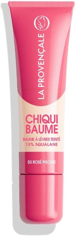 Bio - Chiqui Baume à Lèvres - Booste l'Hydratation & l'Éclat - Teinte : Rosé Piscine (03) 03-Rosé Piscine