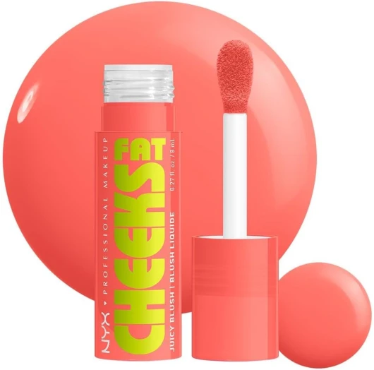 Blush Liquide Illuminateur - Joues Pulpeuses et Colorées - Formule Vegan - 24H d'Hydratation - 12H de Tenue - Fat Cheeks Blush - Teinte : Papaya Plum