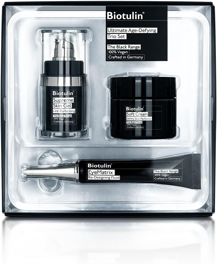 Coffret Ultimate Age-Defying Trio - Supreme Skin Gel 15ml, Soft Cream 50ml & EyeMatrix 15ml - Soins hydratants anti-rides, visage et yeux - Peau lisse et hydratée