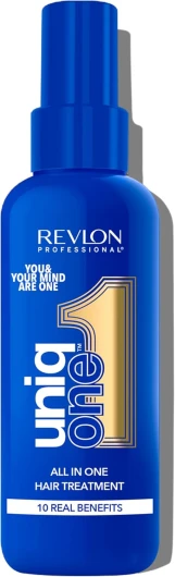 Revlon Professional UniqOne - Masque cheveux en Spray 10 en 1 - Protecteur de Chaleur pour Cheveux - Soin des Cheveux Sans Rinçage - Spray Cheveux Formule Vegan - Tous Types de Cheveux - 150 ml Vanille Jasmin édition limitée
