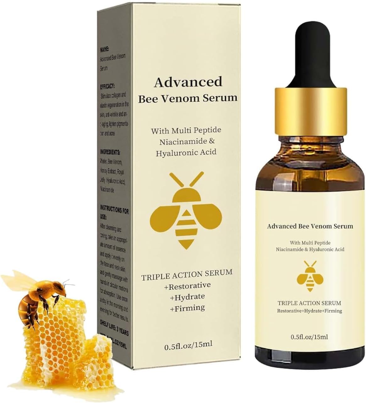 Vitesse Premium sérum venin d'abeille sérum venin d'abeille sérum Premium venin d'abeille sérum raffermissant anti - rides venin d'abeille pour tous les types de peau (1pcs)