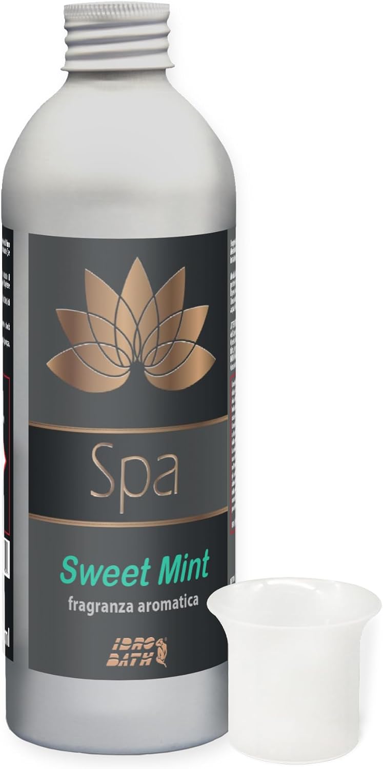 Idro Bath Sea Breeze Parfum aromatique concentré pour Spa + gobelet doseur gradué, arôme Frais de Brise de mer, pour spas et Bains à remous - 250 ML