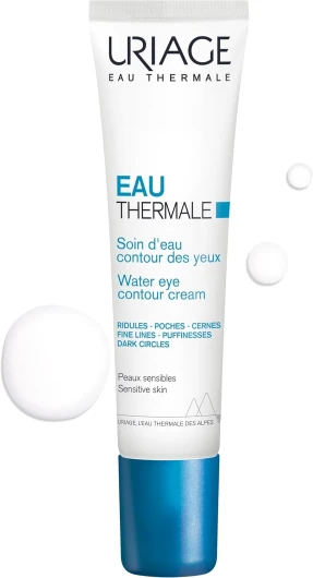 Eau Thermale Crème d'Eau Contour des Yeux à Acide Hyaluronique I Réduit visiblement les ridules, poches et cernes - Ultra-rafraîchissante I Non parfumée I Testée sous contrôle ophtalmologique