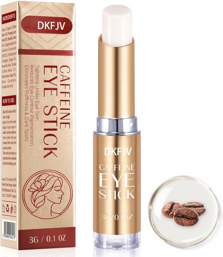 Crème pour les yeux caféine avec acide hyaluronique et collagène pour les cernes et les rides, crème anti-âge pour les yeux, pour les poches et les ridules