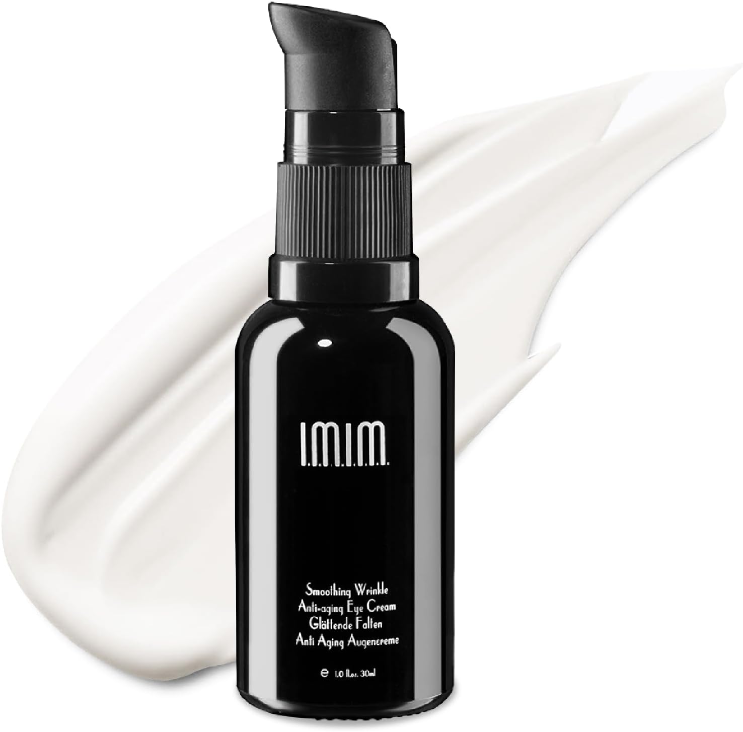 Crème Contour des Yeux,imim Anti-Poches & Rides, Eye Cream à l'Acide Hyaluronique & Peptides, Réduit Cernes et Puffiness, Formule Douce Sans Alcool, Yeux Raffermi, 30g 30 g (Lot de 1) blanc laiteux