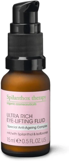 Ultra Rich Eye-Lifting Fluid - Soin anti-âge des yeux pour un contour des yeux lisse - Spilanthol, acide hyaluronique & aloe vera - anti-âge - cosmétique naturel vegan - 15ml