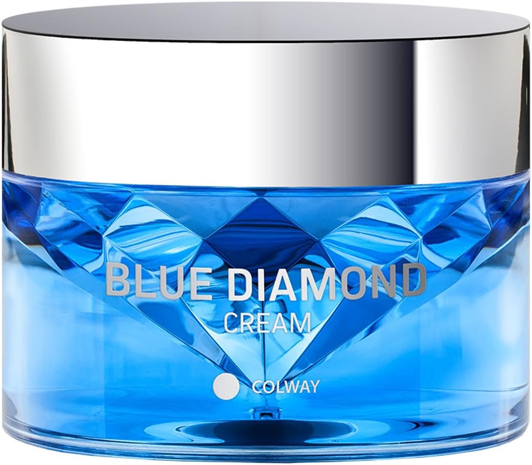 Colway CREME DE DIAMANT BLEUE Thérapie innovante de reconstruction des cellules de la peau Rajeunissement Anti-age Collagene Céramides & Elastine 50ml