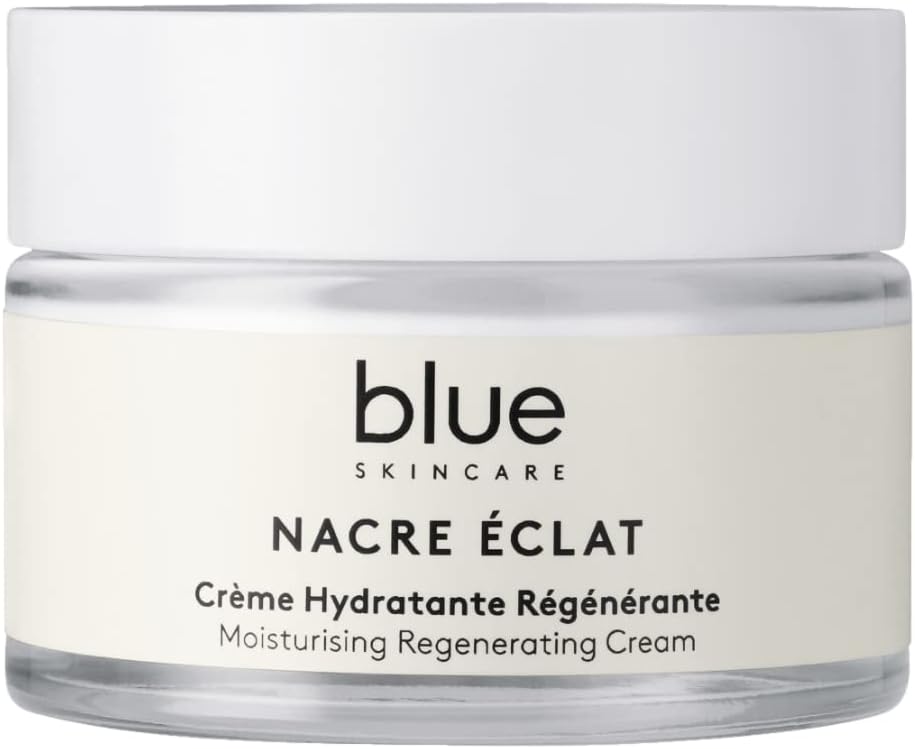 Nacre Éclat – Crème Hydratante Régénérante – Enrichie en nacre active, pré & postbiotiques – Fabriqué en France – 50 ml