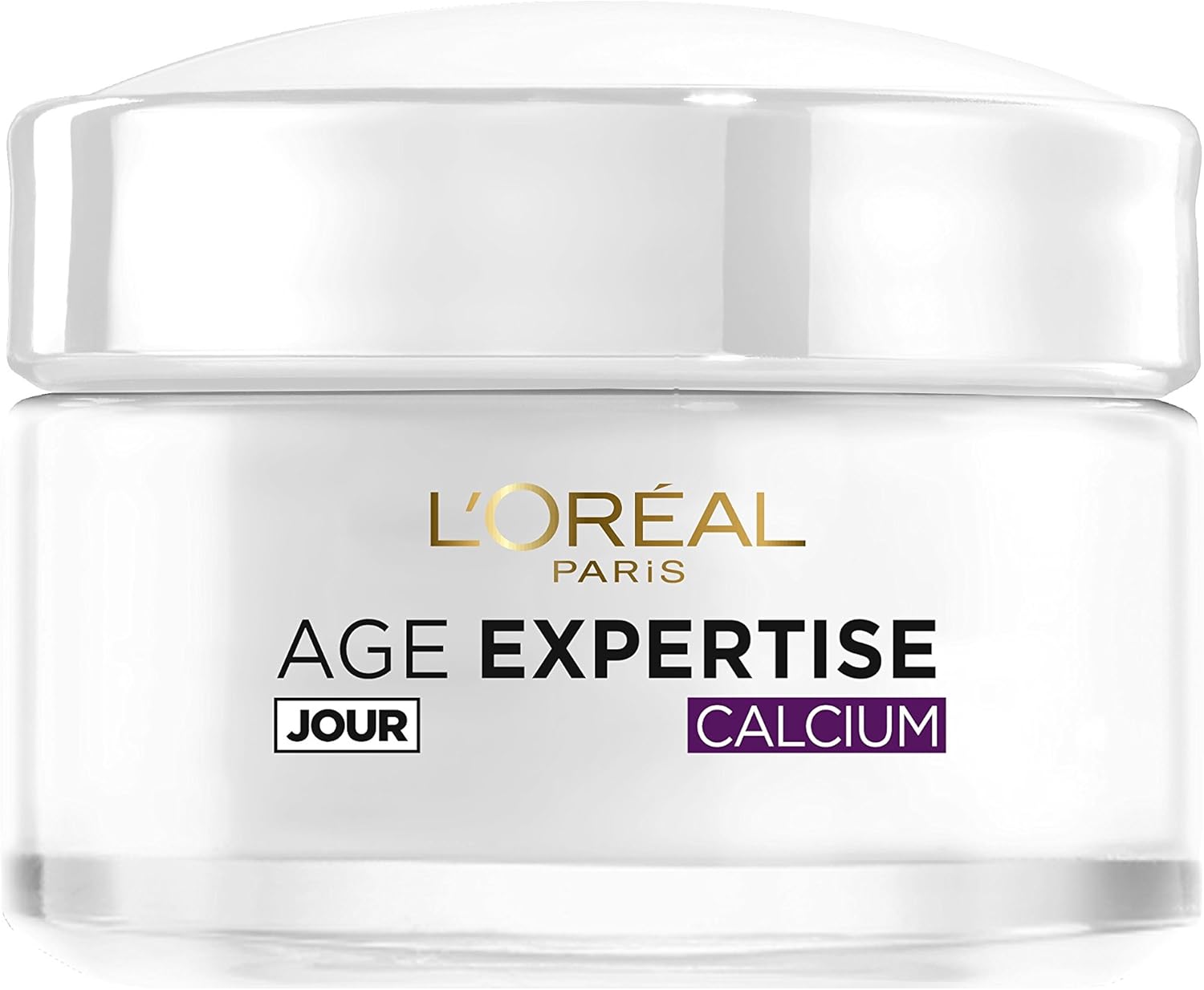 L'Oréal Paris - Crème de Jour Anti-Âge Fortifiante - Soin de Jour Redensifiant Anti-Rides Triple Action - Enrichi en Calcium - Pour Peaux Matures - À partir de 55 ans - Age Expertise - 50 ml Soin Redensifiant Jour 55+