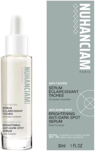 Nuhanciam – Sérum Éclaircissant Anti-Taches Correcteur Quotidien 30 ml - Soin Visage Unifiant & Anti-Hyperpigmentation – Tous Types de Peaux