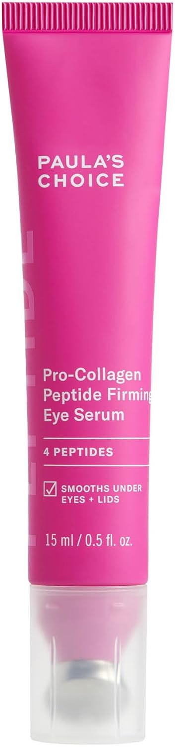 Paula's Choice Pro-Collagen Peptide Sérum Yeux Raffermissant - Anti-Rides, Anti-Cernes & Anti-Poches - Anti-Âge Sérum Yeux Repulpe et Réduit les Ridules - Pour Tous Types de Peaux - 15 ML