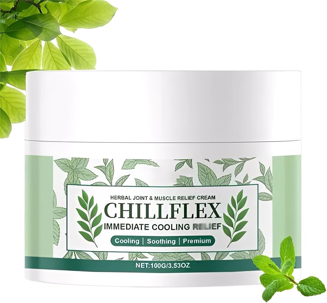 OIXYAZ Chillflex creme,crème de relief de refroidissement instantanée, Applicable aux muscles, à la tête, à la colonne lombaire, au cou, aux mains, améliore la capacité d'activité.